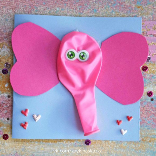 Аппликация из воздушных шариков