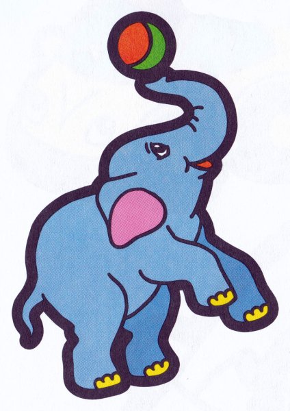 Слон раскраска