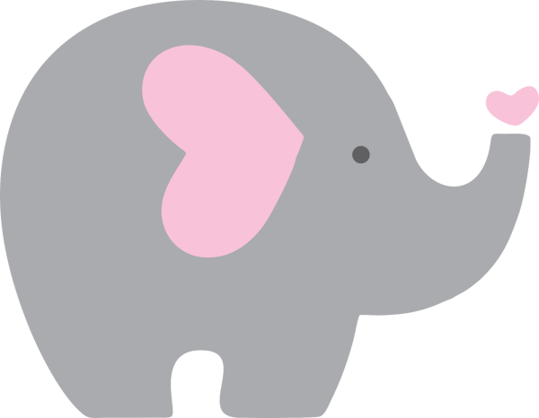 Слоник трафарет