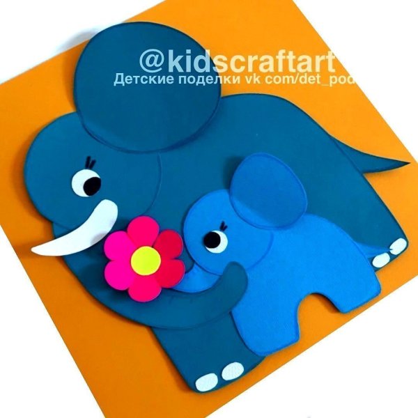 Аппликация Слоник