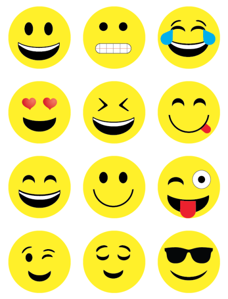 Аппликации смайлик.