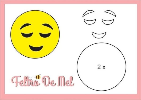Смайлики из фетра своими руками выкройки