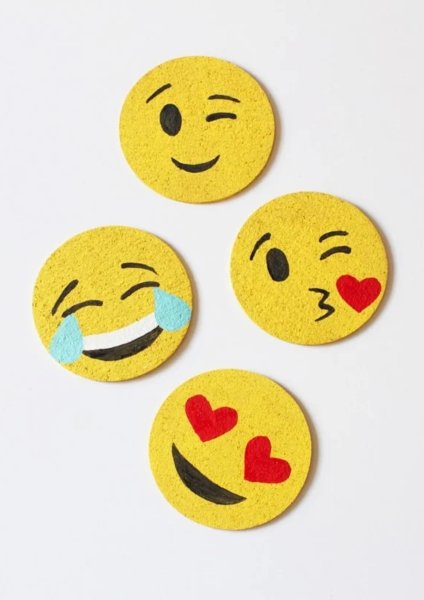 Рожицы из фетра