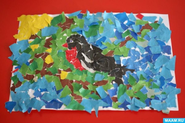 Подделка из рванной бумаги