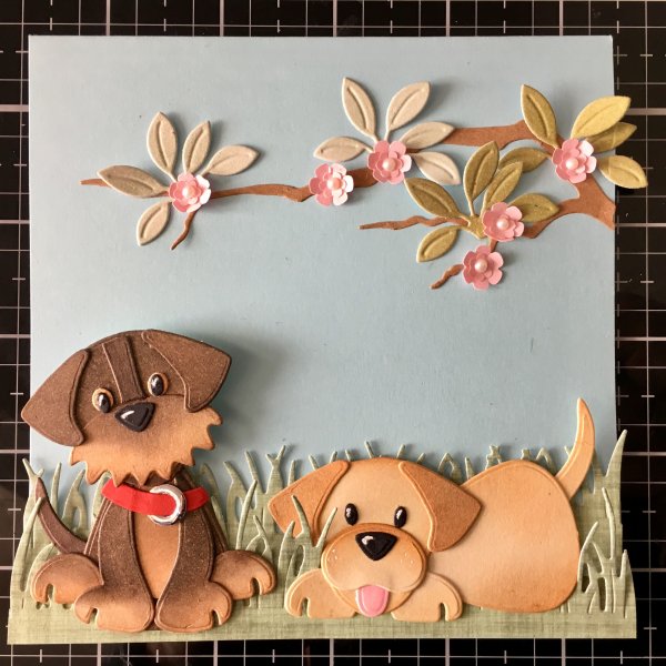 Аппликация собачка