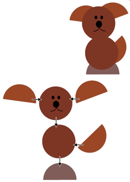 Аппликация собака