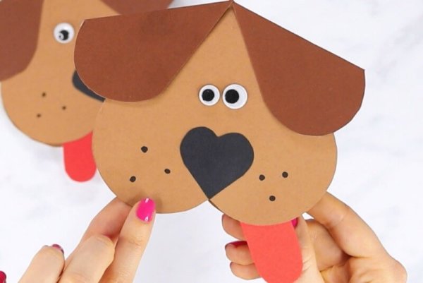 Аппликация собачка