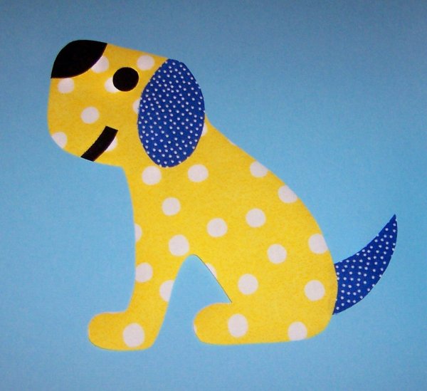 Аппликация щенок