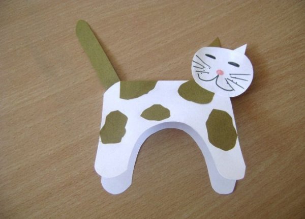 Поделка кошечка в старшей группе