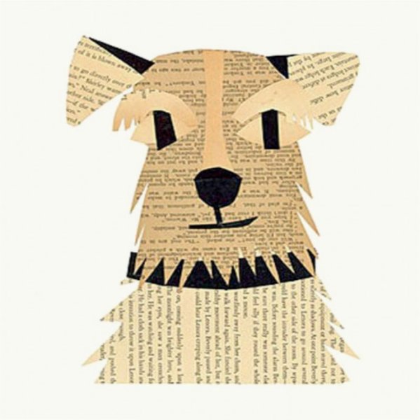 Аппликация из газет и журналов