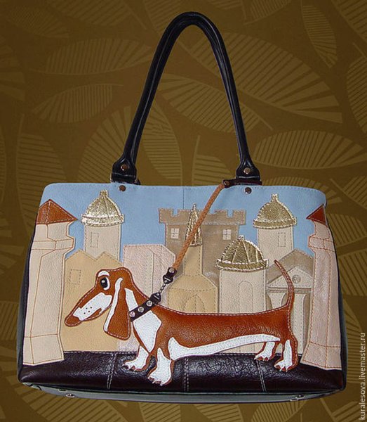 Сумки с аппликацией собаки