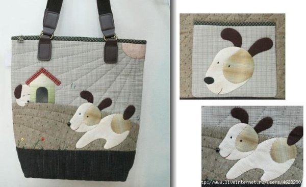 Аппликация собачка для Прихватки