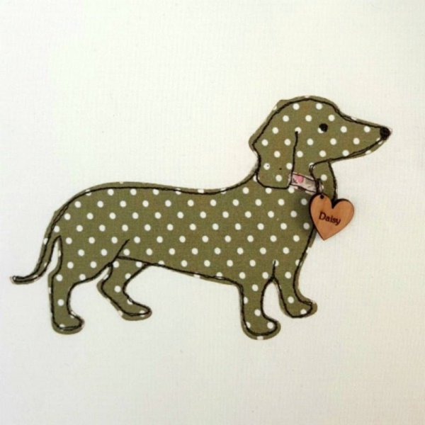 Аппликация собачка