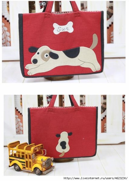 Английская сумка с собачкой