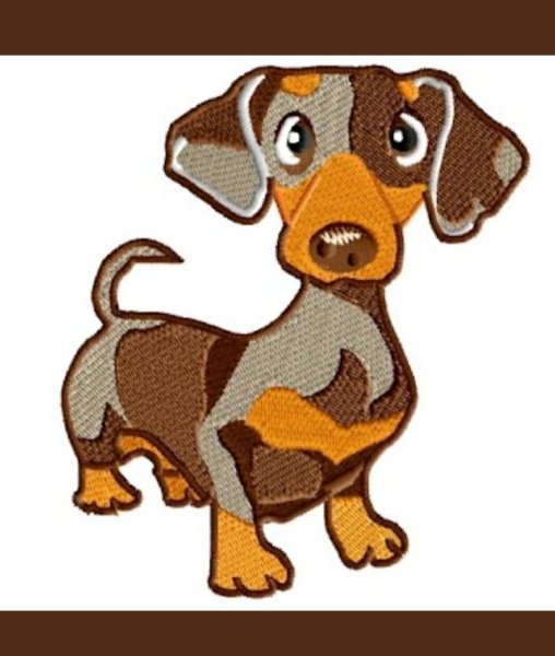 Аппликация такса