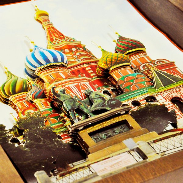 Магнит 3д Москва собор Василия Блаженного