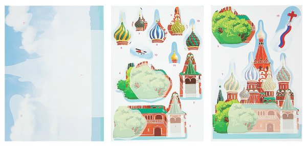 Собор Василия Блаженного аппликация