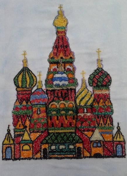 Собор Василия Блаженного пластилинография