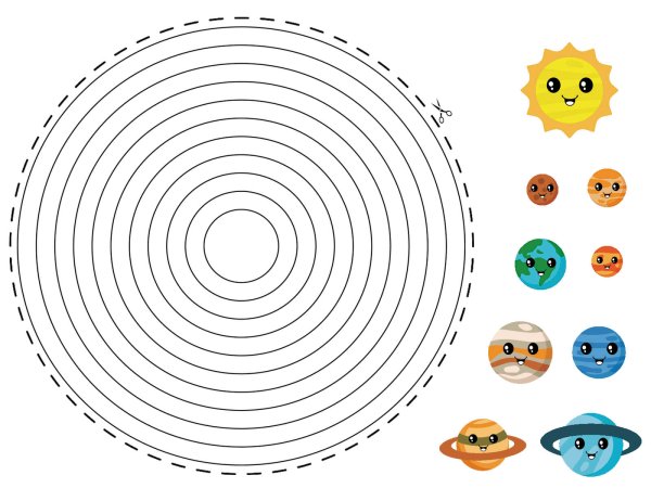 Аппликация Солнечная система