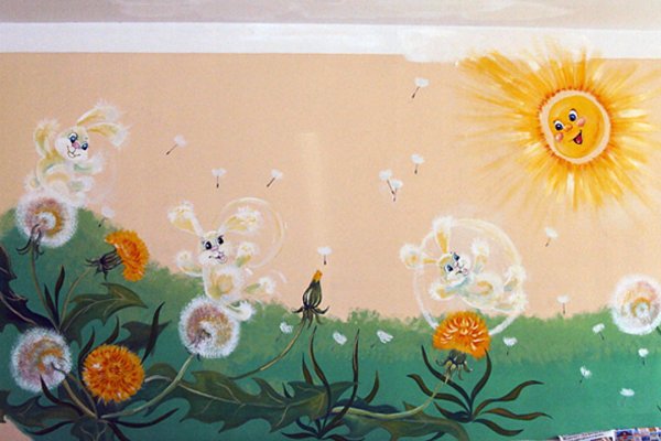 Солнце на стену в детский сад