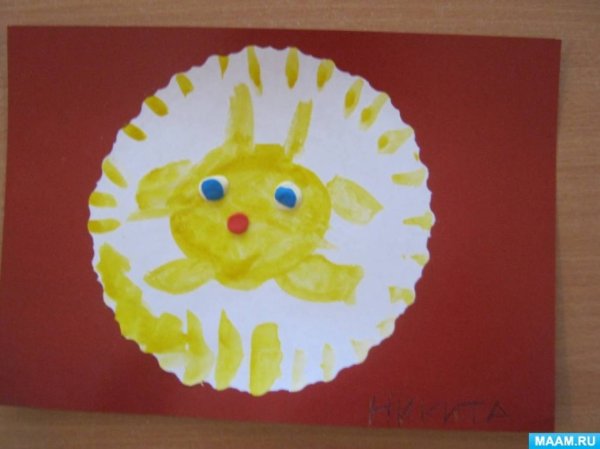 Солнечные зайчики рисование в младшей группе