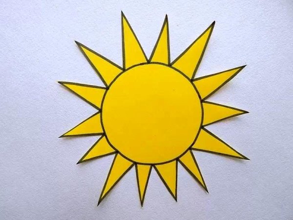 Аппликации солнце