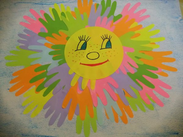 Аппликация солнышко