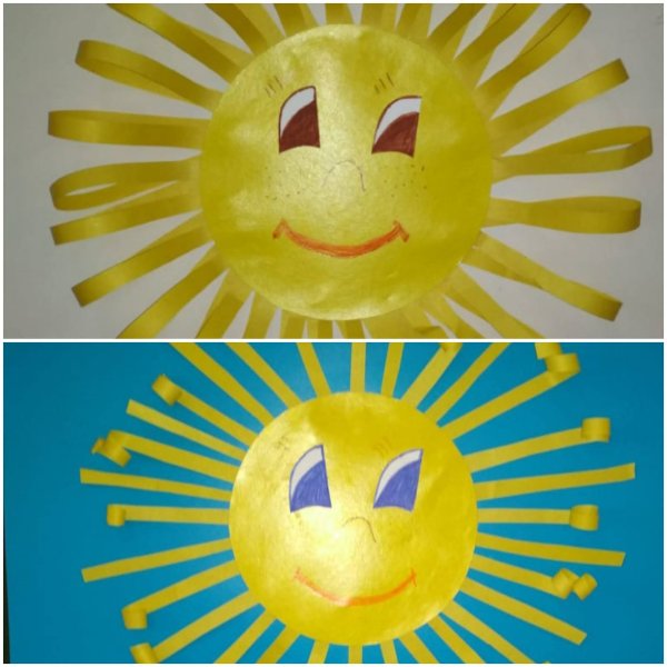 Аппликации солнце