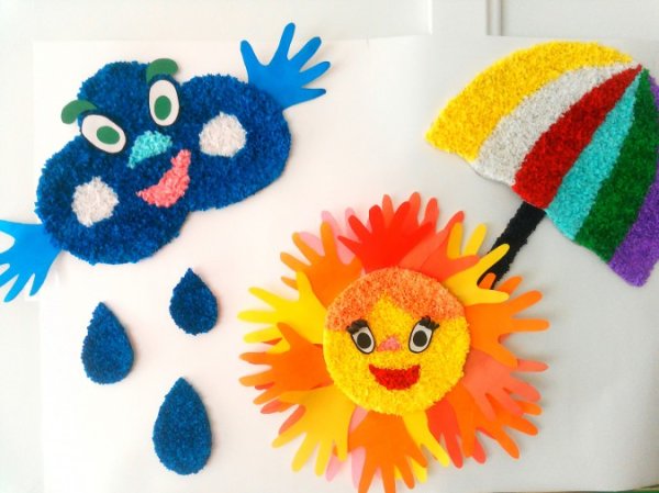 Солнышко поделка для детей