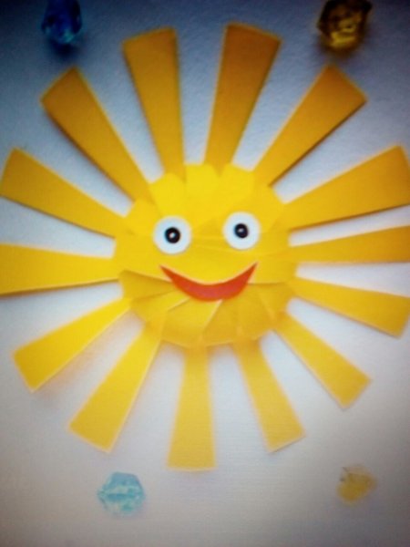 Солнышко из бумаги