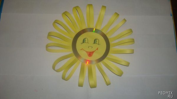 Поделка солнышко из бумаги