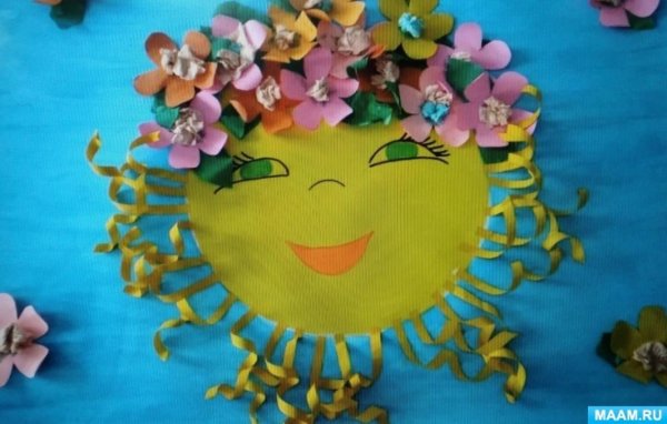Поделка в садик солнце