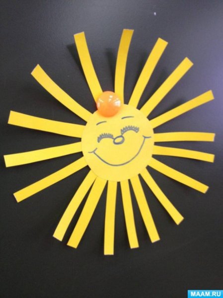 Аппликация солнышко