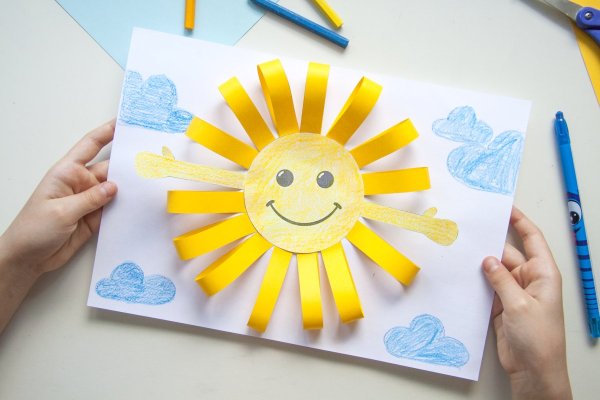 Объемная аппликация солнце