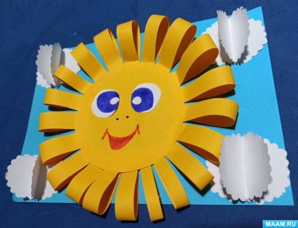 Аппликация солнышко