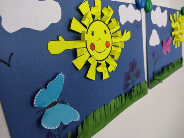 Объемная аппликация солнце