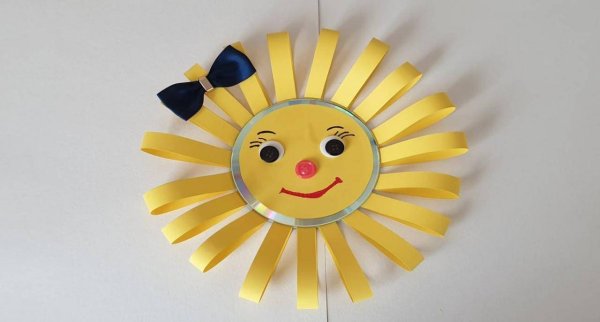 Солнышко из бумаги своими руками