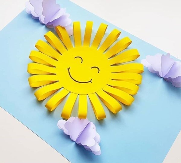 Объемная аппликация солнце