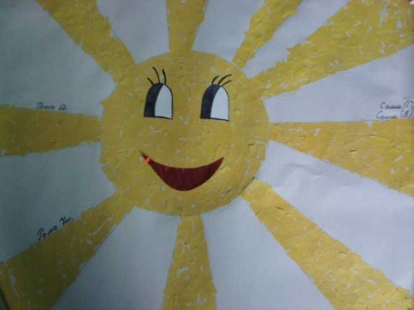 Аппликации солнце