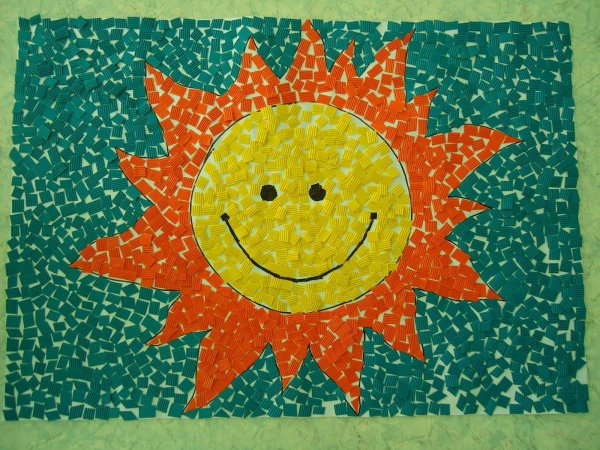 Солнце поделка из бумаги для детей