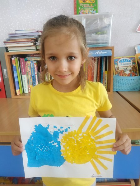 Аппликация солнышко в старшей группе