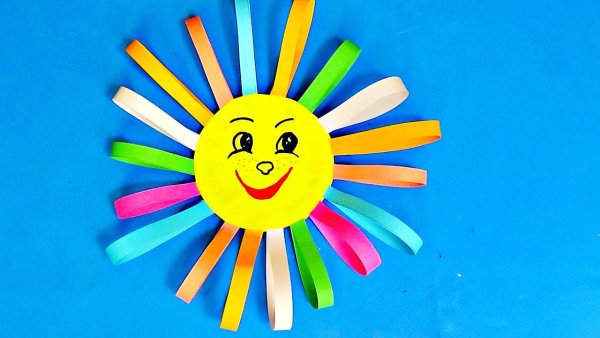 Аппликация солнышко