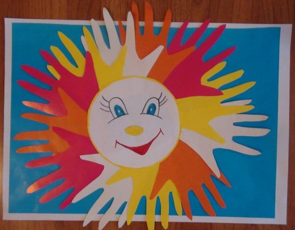 Аппликация солнышко