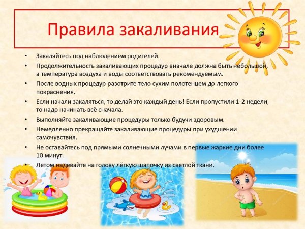 Солнце воздух и вода наши лучшие друзья цели и задачи