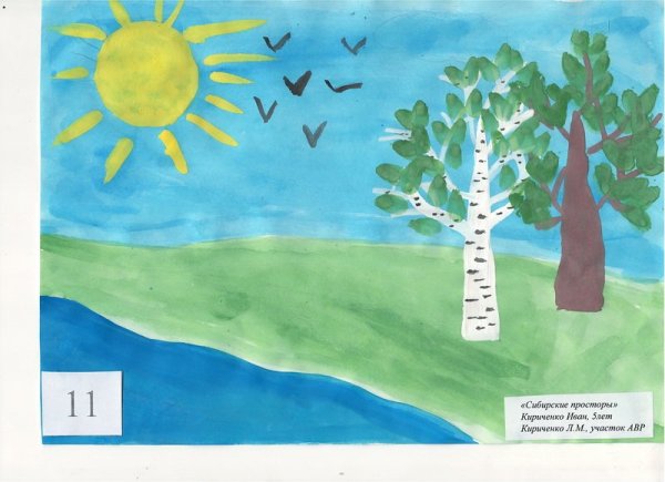 Рисование солнце воздух и вода