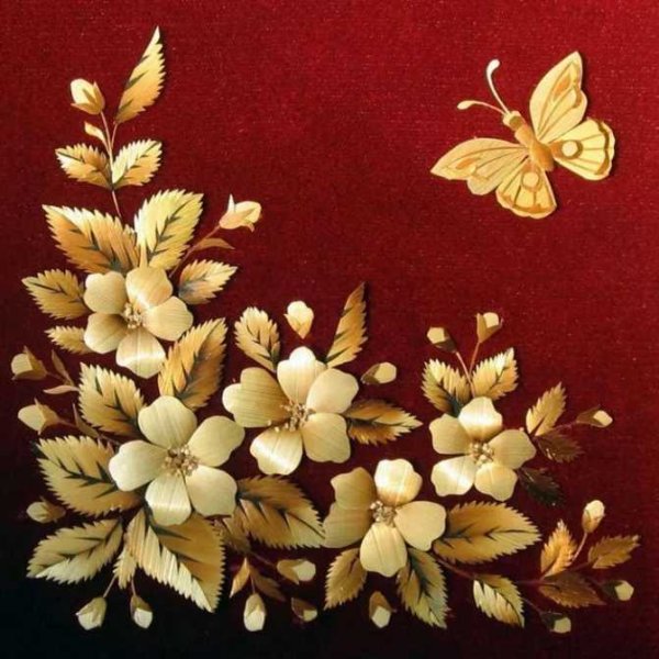 Панно из природного материала