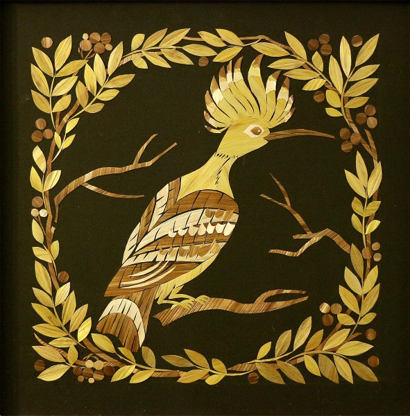 Панно из соломы