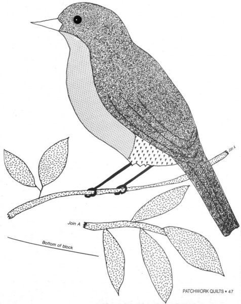 Скворец трафарет для вырезания