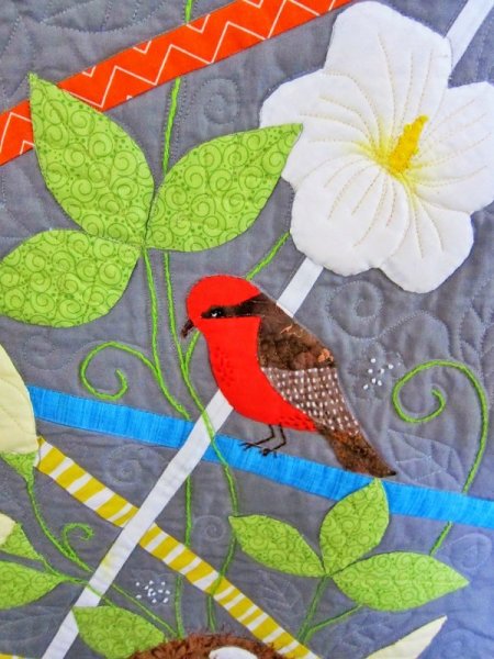 Птички на дереве аппликация