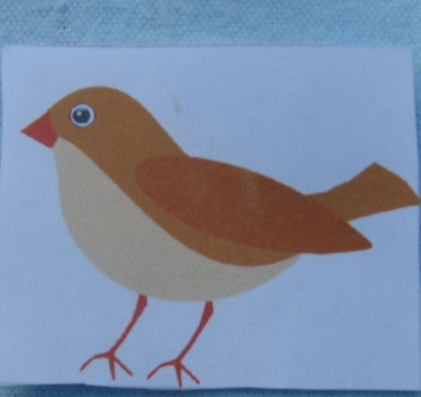 Аппликация птицы
